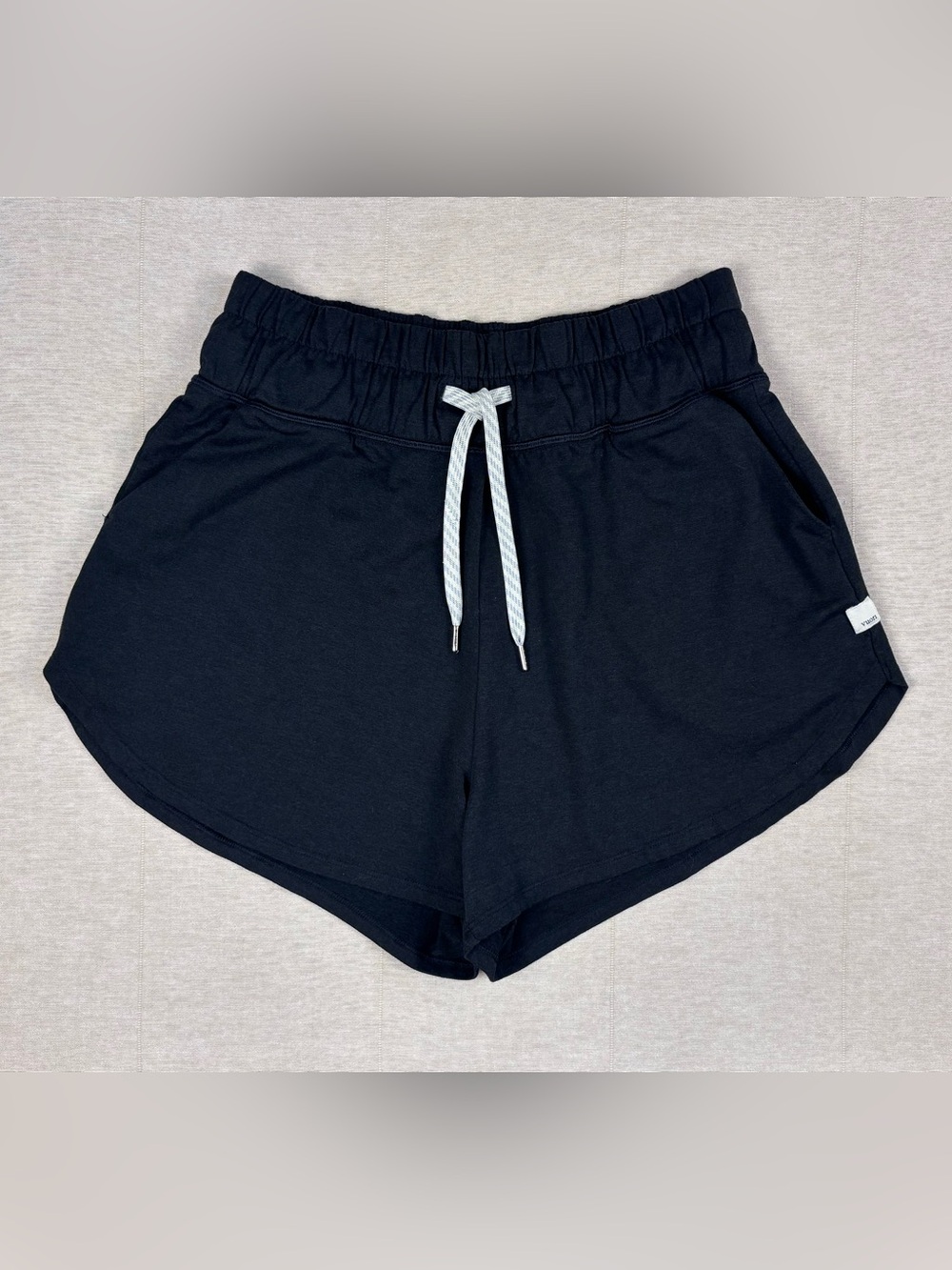 Vuori Black Performance Lounge Shorts Drawstring Pocket Athleisure Size OS